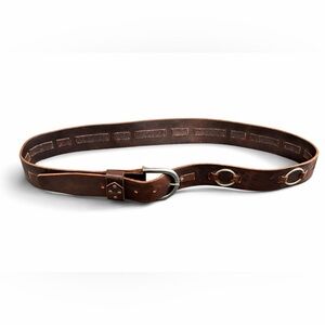 Target Genuine Leather Belt XL 38–41 Brown Western O-Ring Unisex Boho